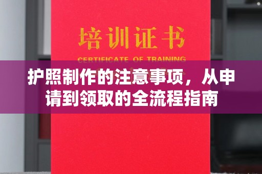 九江护照制作的注意事项，从申请到领取的全流程指南
